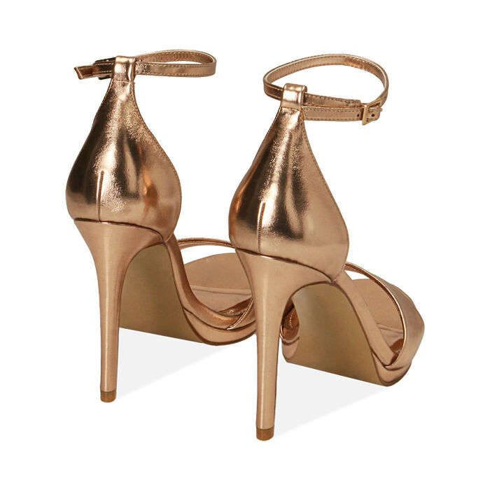 Sandale talon best sale rose gold