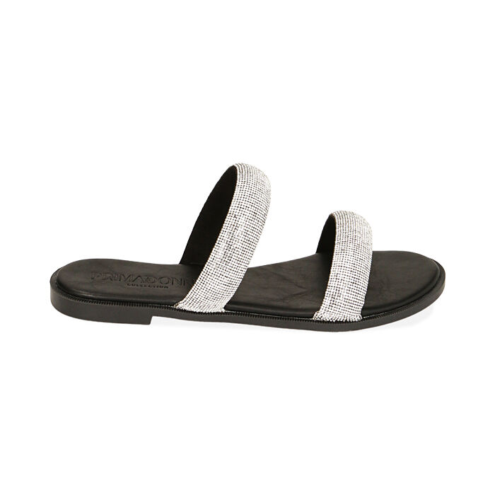 Ciabatte nere con strass, Primadonna, 214913801EPNERO035