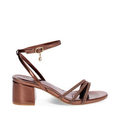 Sandale à talon femme cuivre chic, Primadonna, 252770377LPRAME035, 001a