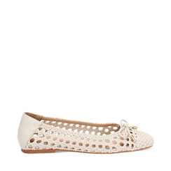 Ballerine donna panna intrecciate, Primadonna, 254986902EIPANN035, 001a