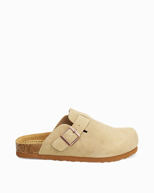 Sabot in camoscio taupe, TAUPE