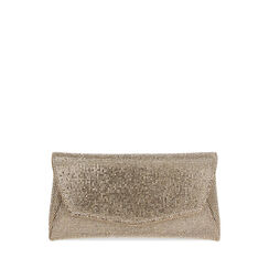 Pochette femme or en laminé avec pierres, Primadonna, 255126052LPOROGUNI, 001a