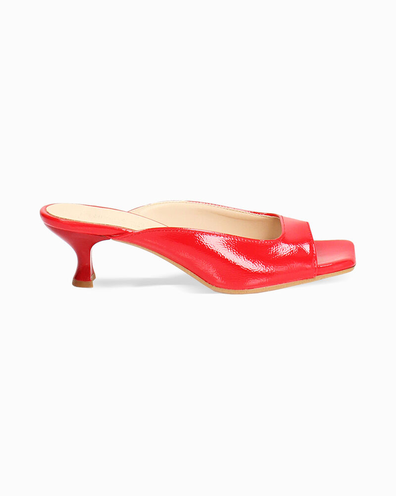 Mules rosse in naplak, tacco 5 cm image number null
