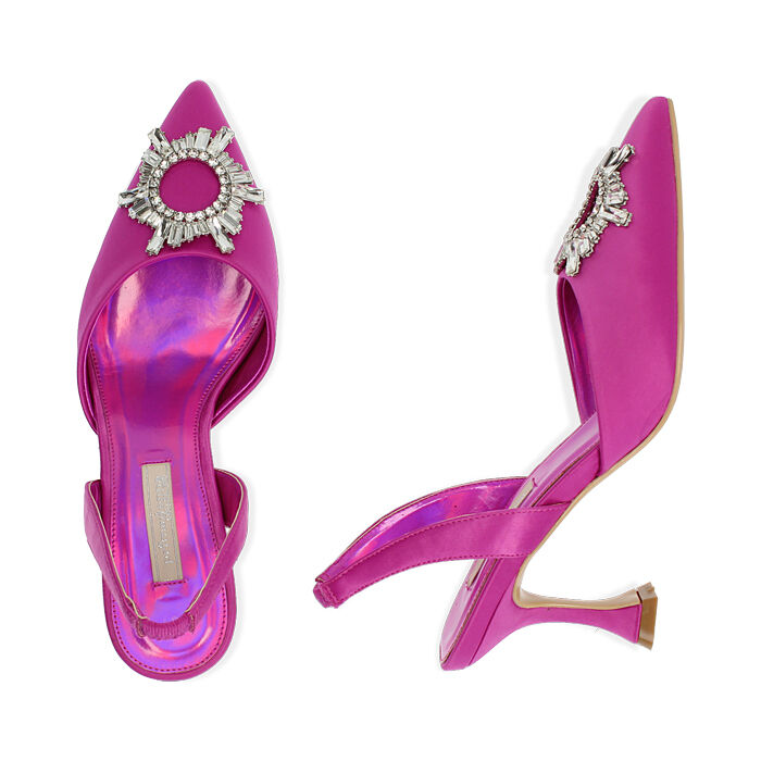scarpe fucsia raso