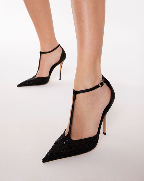 Open shank neri tacco 10,5 cm, MULTI COLOR