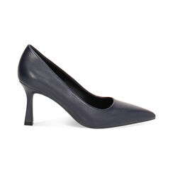 Décolleté blu con tacco di 7,6 cm, Primadonna, 264902508EPBLUE035, 001 preview