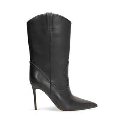 Botines negros con tac&oacute;n de 10 cm, Primadonna, 272104530EPNERO035, 001 preview