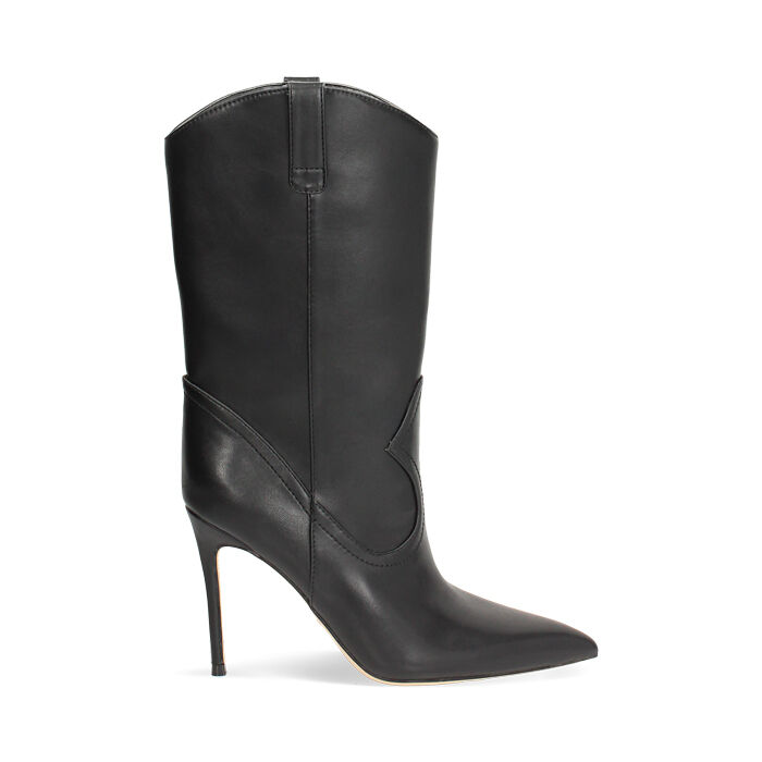 Botines negros con tac&oacute;n de 10 cm, Primadonna, 272104530EPNERO035