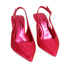 Décolleté slingback fucsia, tacco 7,5 cm , Primadonna, 204913031RSFUCS036, 002a