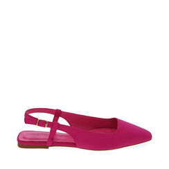 Ballerine slingback fucsia in tessuto, Primadonna, 214909978LYFUCS035, 001a