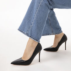 D&eacute;collet&eacute; nere tacco 10 cm, Scarpe, 272130616EPNERO035, 002a