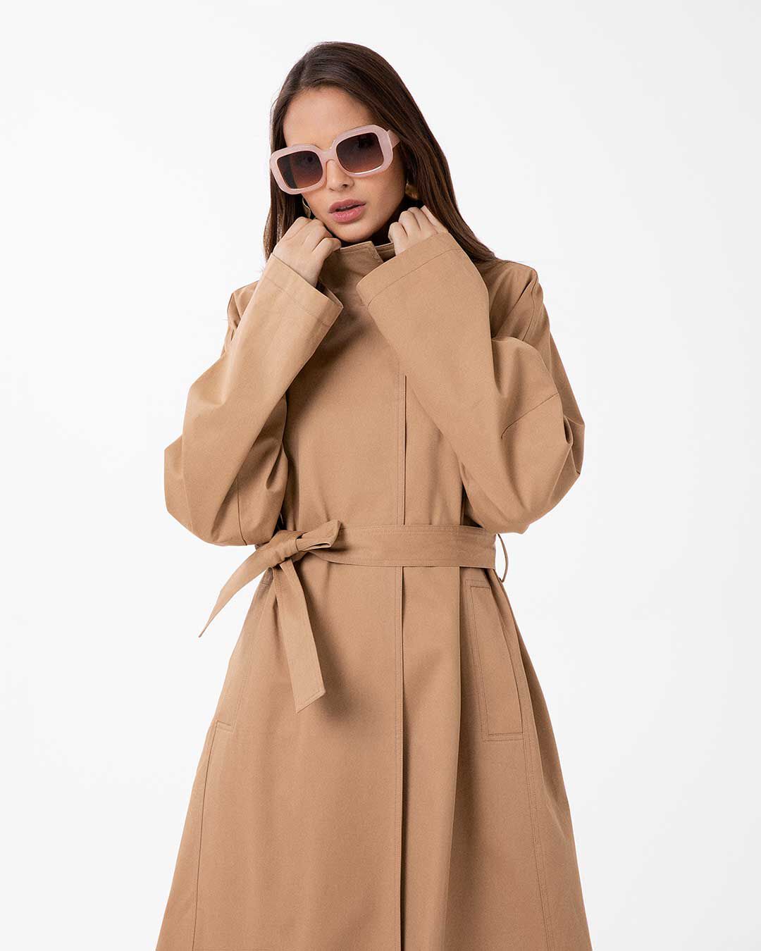 Trench camel elegante