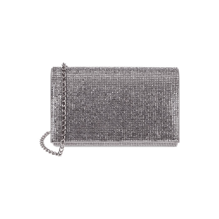 Pochette argento con strass, Primadonna, 215108825LMARGEUNI