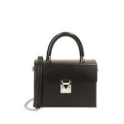 Mini-bag nera a mano, Primadonna, 225125058EPNEROUNI, 001a