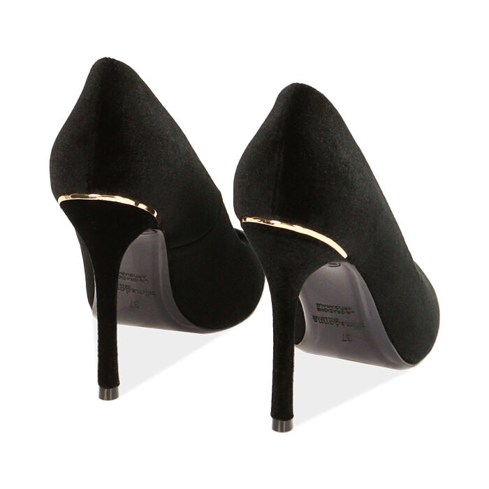 tacchi neri velluto