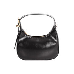 Mini bag nera in materiale lucido con tracolla removibile, Primadonna, 265125841EUNEROUNI, 004 preview