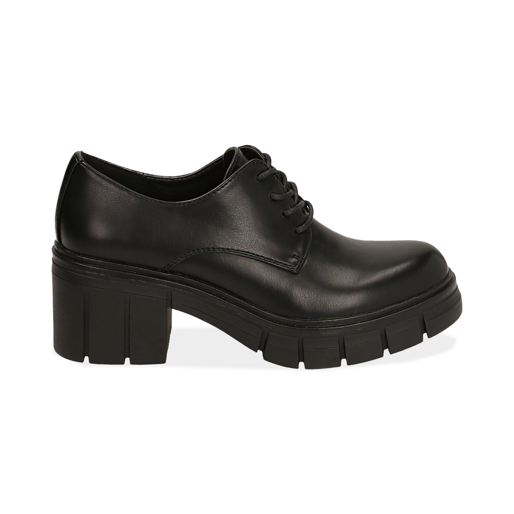Stringate nere, tacco 5 cm | Primadonna Collection