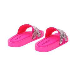 Sandalias de playa fucsia en lycra, Special Price, 23U508228LYFUCS036, 003 preview