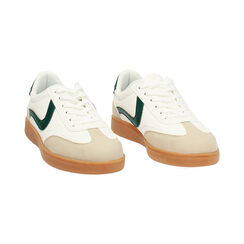 Sneakers donna bianche-verdi, Primadonna, 250124015EPBIVE041, 003 preview