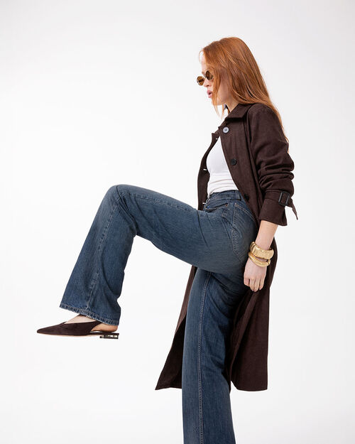 Ballerine slingback testa di moro, DK BROWN