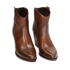 CALZATURA TRONCHETTO TEXANO PELLE MARR, Primadonna, 22B805006PEMARR036, 002a