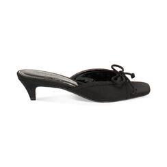 Mules de punta abierta mujer negras en tejido, Primadonna, 254927801LYNERO041, 001 preview
