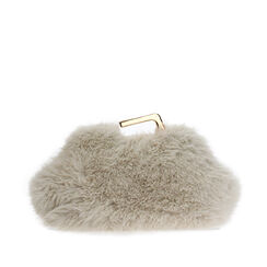 Bolso de mano beige claro en piel sintética con correa removible, Primadonna, 265126381FUPANNUNI, 001a