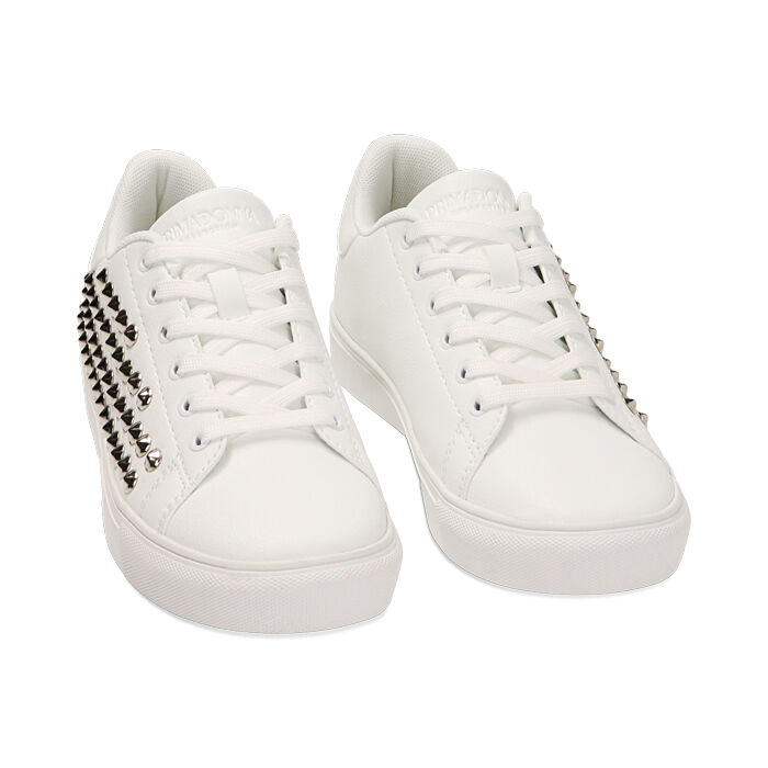 Zapatillas mujeres blancas con tachas Primadonna Collection