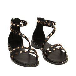 Sandalias planas negras, Primadonna, 234922854EPNERO036, 002a