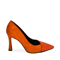 Escarpins orange, talon 9,5 cm , Primadonna, 20M812650EPARAN038, 001a