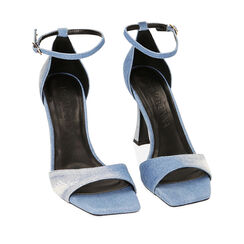 WOMEN SHOES SANDAL FABRIC JEAN, Primadonna, 212127725TSJEAN036, 002a