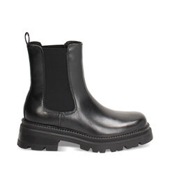 Bottines Beatles noires avec talon de 5,5 cm, Primadonna, 260622305EPNERO035, 001a
