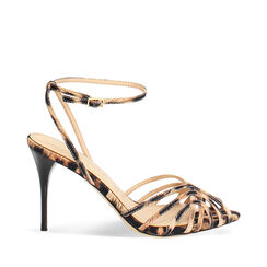 Sandales l&eacute;opard avec talon de 9 cm, Primadonna, 272192713RSLEOP035, 001a