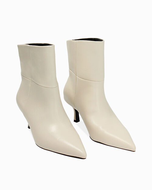 ZAPATOS BOTAS CA&Ntilde;A CORTA SINTETICO PANN, CREAM