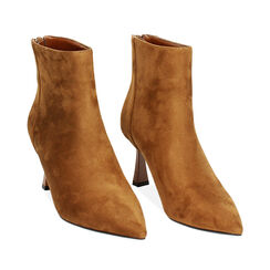 Tronchetto cognac, tacco 7,5 cm, Primadonna, 244909281MFCOGN039, 002a