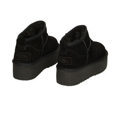 Stivaletti platform neri in camoscio, Primadonna, 22N801251CMNERO035, 003 preview
