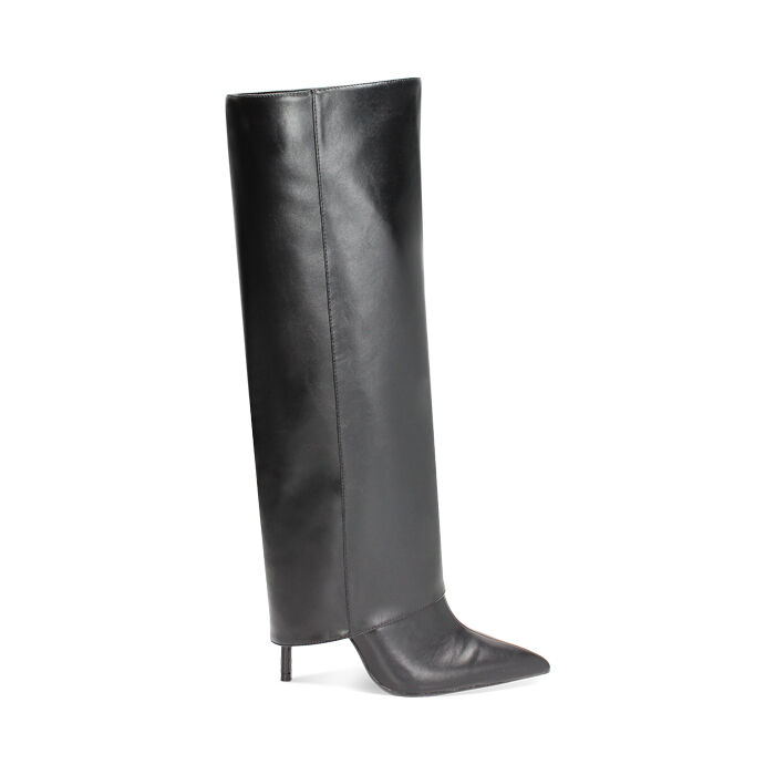Bota negra con tacón estrecho, Primadonna, 242102023EPNERO036