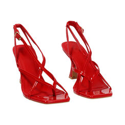 Sandale à talons femme rouge en vernis, Primadonna, 252164826VEROSS035, 003 preview