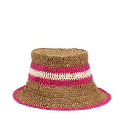 Sombrero mujer fucsia en rafia, Primadonna, 25J904047RFFUCSUNI, 001a