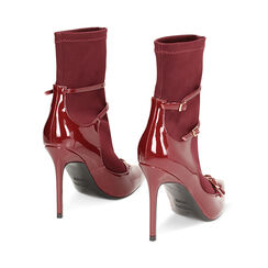 Tronchetto in tessuto cherry, tacco 10,5 cm, Primadonna, 242102020LYCHER036, 003 preview