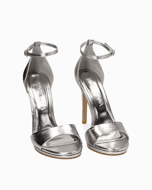 WOMEN SHOES SANDAL LAMINATED ARGE, SILVER