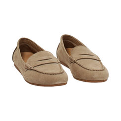 Mocassini taupe in camoscio, Primadonna, 272754605CMTAUP035, 002 preview