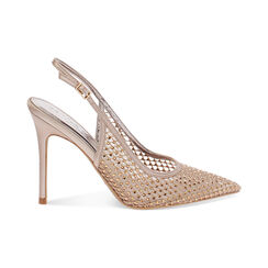 Escarpins slingback femme nude en satin, Primadonna, 252102081RPNUDE035, 001 preview