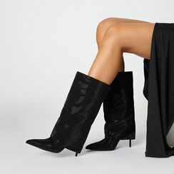 Bota negra con tacón de 10,2 cm, Primadonna, 262130627MPNENE035, 002 preview