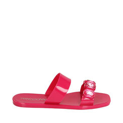 Sandali mare gioiello fucsia in pvc, 190901020PVFUCS037, 001a