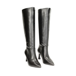 Bota negra con tacón fino, Primadonna, 242155320EPNERO036, 002a
