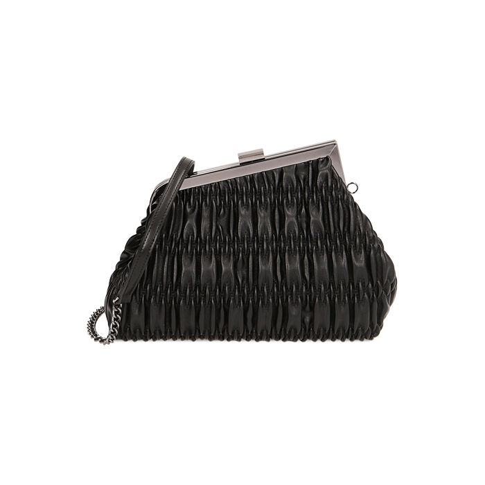 Clutch asimmetrica nera, Primadonna, 225124367EPNEROUNI