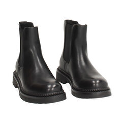 Bottines Beatles noires avec talon de 4 cm, Primadonna, 260685320EPNERO035, 003 preview