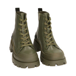 Anfibi verde militare chunky, Primadonna, 203013201EPMILI036, 002 preview