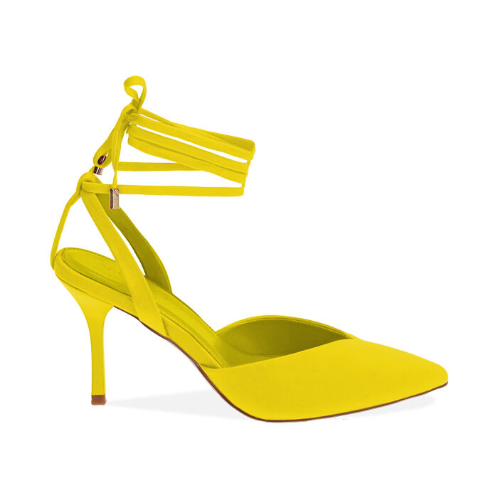 Scarpe gialle tacco online